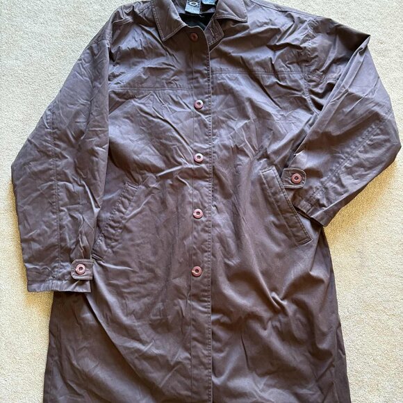 Oakley Software Trench Long Coat Size L Men's Brown - Picture 3 of 10